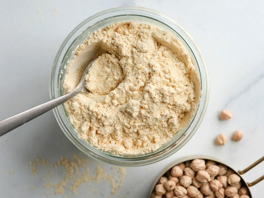 Healthy ingredients list using chickpea flour