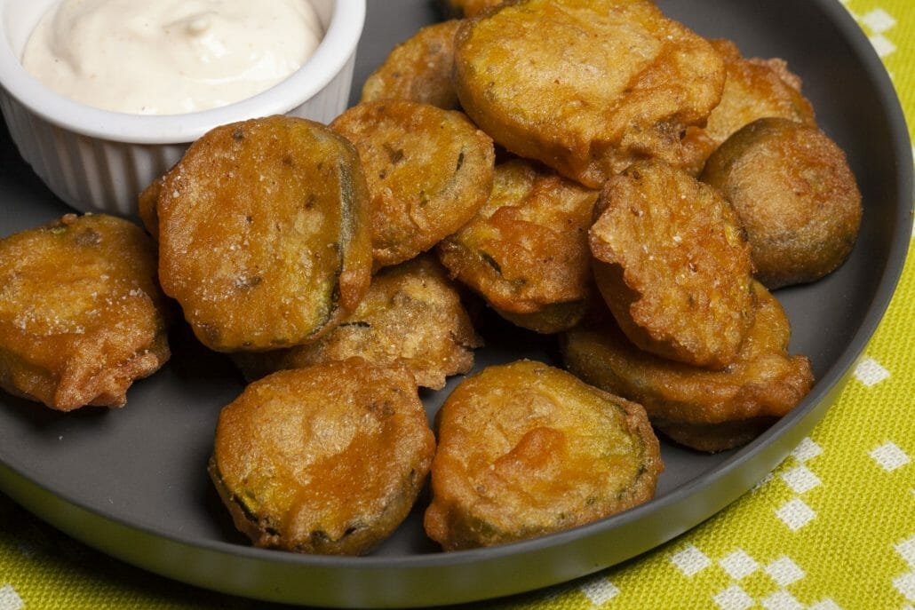 Homemade Vegan Fried Pickles