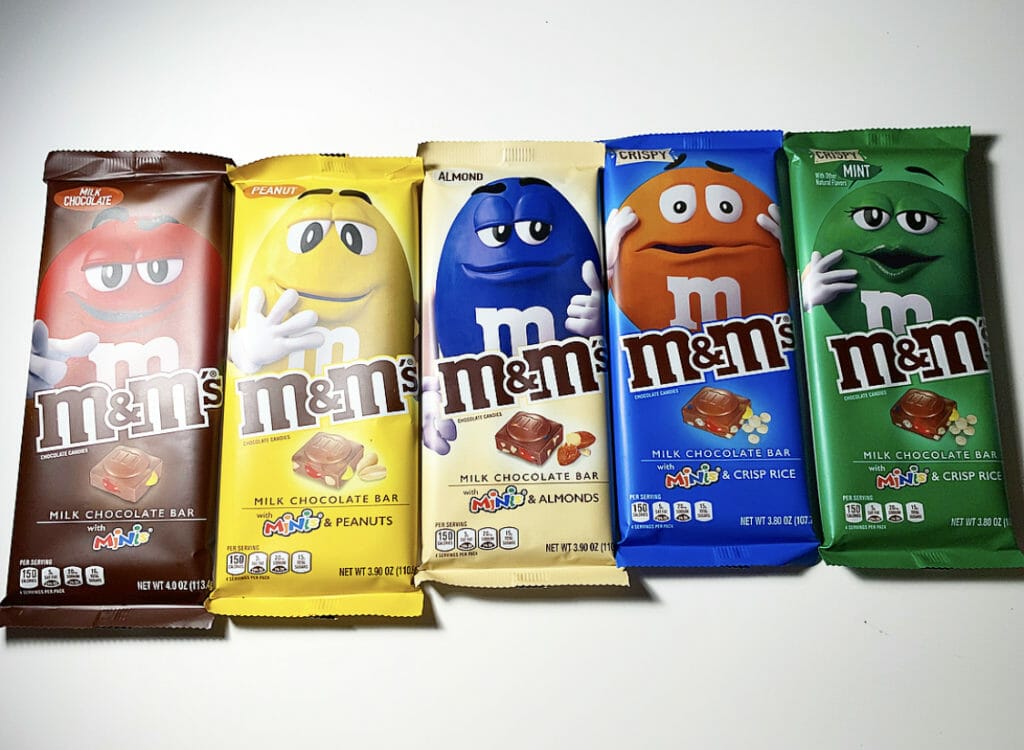 M&M's is a famous chocolate candy