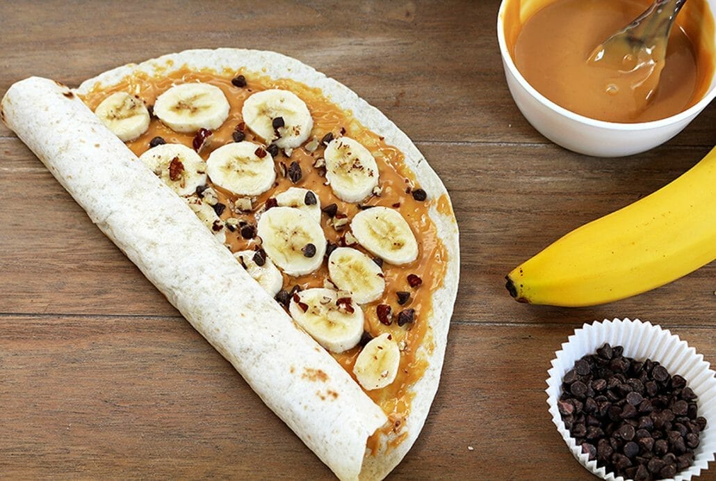 Peanut Butter Banana Crunch Flatbread