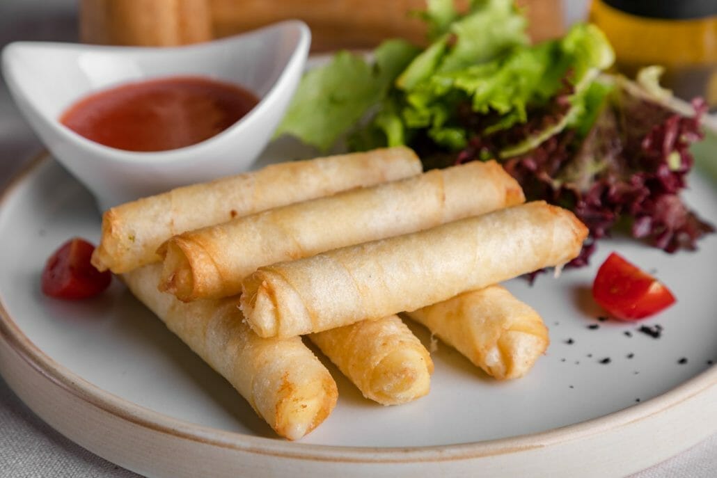 What Ingredients Are Used To Make The Wrappers For Spring Rolls?